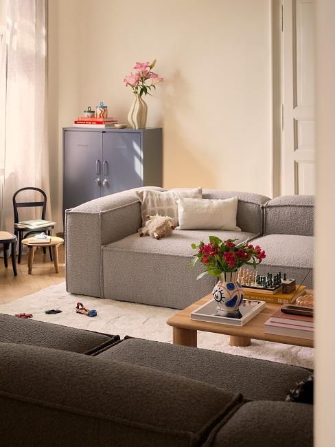 living room in gray
