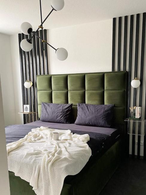 bedroom in green